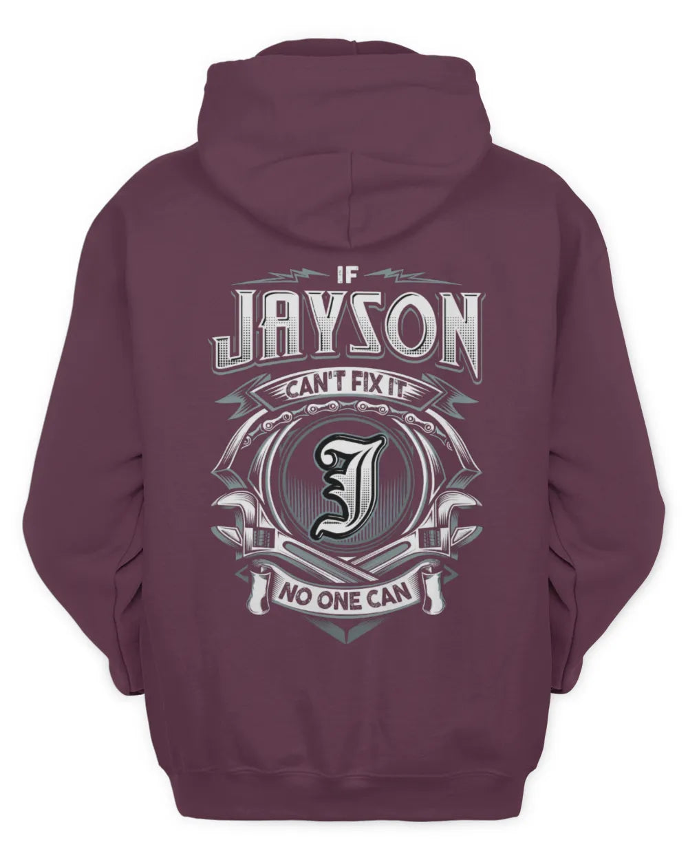 JAYSON AP81-K4-626 - Personalized Ahmed Quote Apparel “If Ahmed Can't Fix It, No One Can” - Unisex Hoodie - Maroon