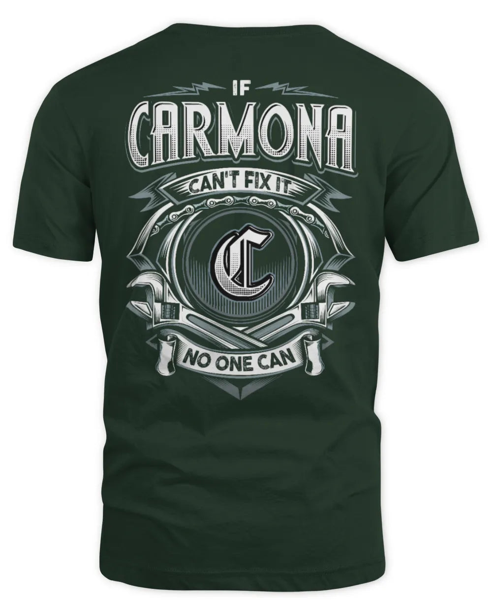 CARMONA AP81-K4-626 - Personalized Ahmed Quote Apparel “If Ahmed Can't Fix It, No One Can” - Unisex Standard T-Shirt - Forest Green