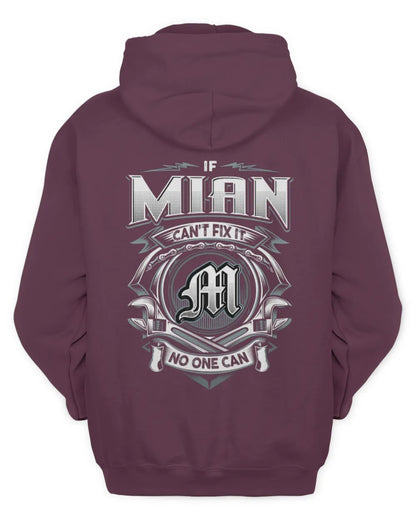 MIAN AP81-K4-626 - Personalized Ahmed Quote Apparel “If Ahmed Can't Fix It, No One Can” - Unisex Hoodie - Maroon
