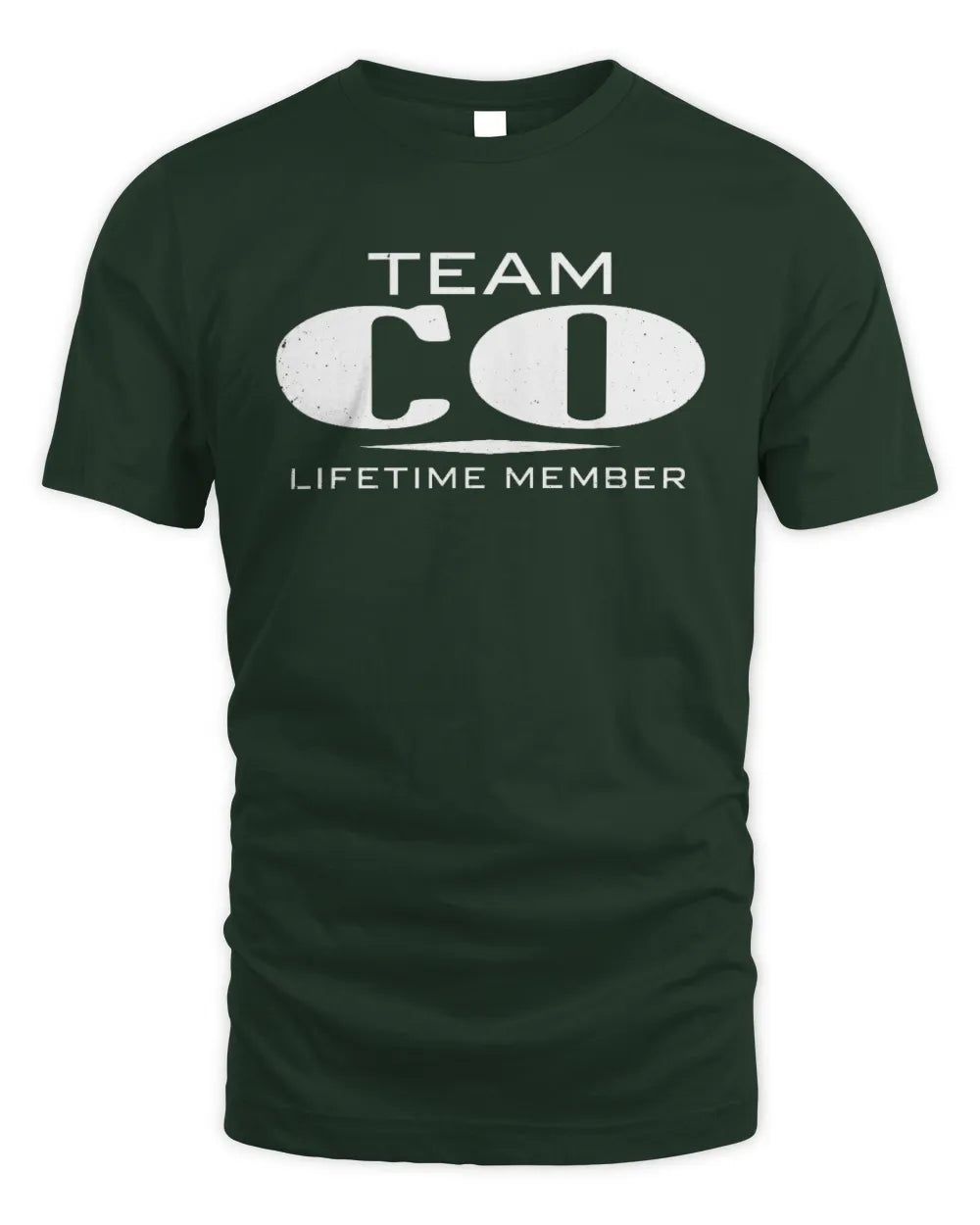 CO BL62-K4-128 - Personalized “Team NAME Lifetime Member” - Unisex Standard T-Shirt - Forest Green