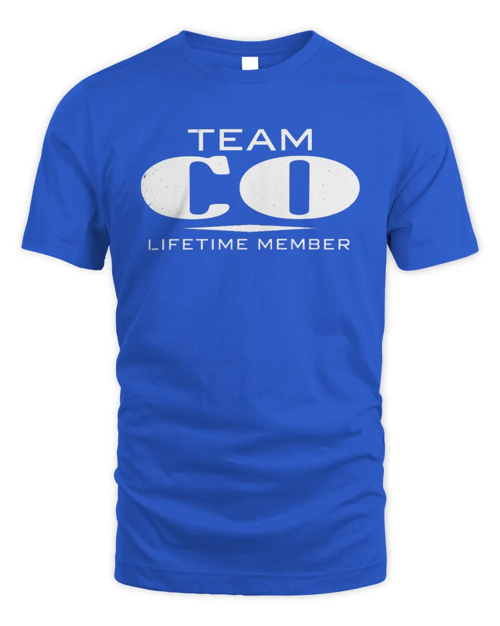 CO BL62-K4-128 - Personalized “Team NAME Lifetime Member” - Unisex Standard T-Shirt - Royal
