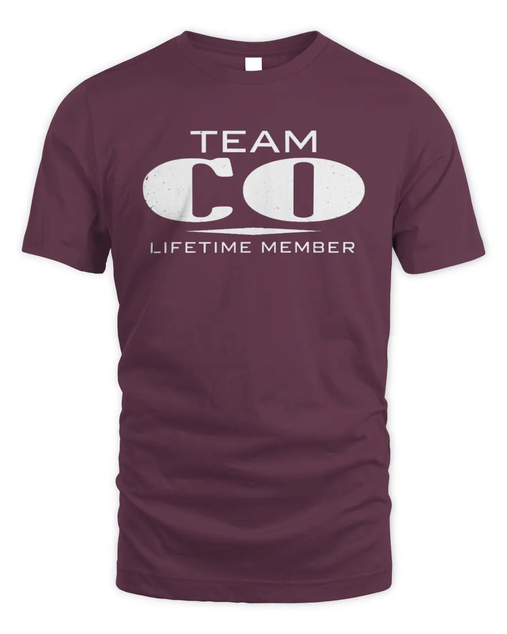 CO BL62-K4-128 - Personalized “Team NAME Lifetime Member” - Unisex Standard T-Shirt - Maroon
