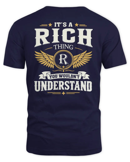 RICH KT06-M008 It’s a [NAME] Thing – You Wouldn’t Understand | Personalized Vintage T-Shirt - Unisex Standard T-Shirt - Navy