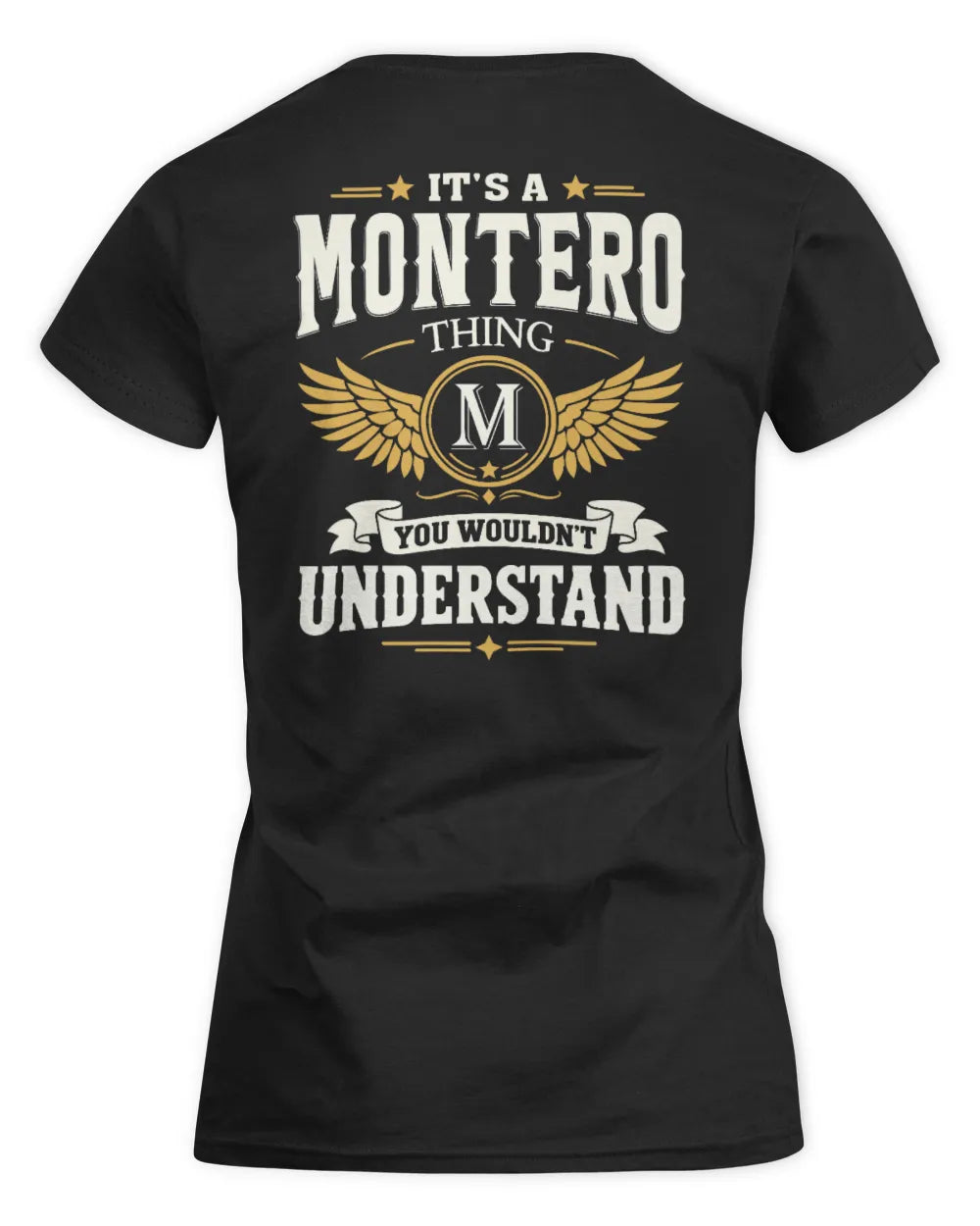 MONTERO KT06-M008 It’s a [NAME] Thing – You Wouldn’t Understand | Personalized Vintage T-Shirt - Women's Standard T-Shirt - Black
