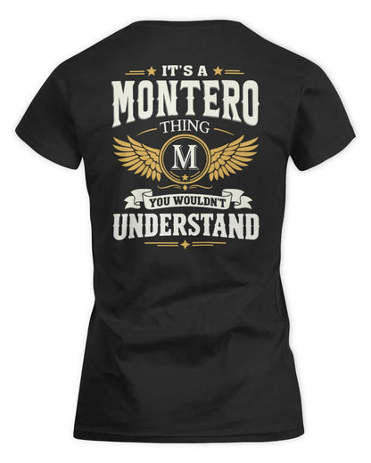MONTERO KT06-M008 It’s a [NAME] Thing – You Wouldn’t Understand | Personalized Vintage T-Shirt - Women's Standard T-Shirt - Black