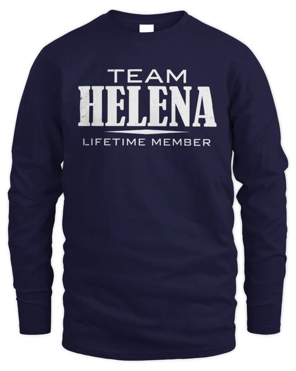 HELENA BL62-K4-128 - Personalized “Team NAME Lifetime Member” - Men's Long Sleeved T-Shirt - Navy