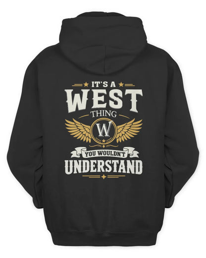 WEST KT06-M008 It’s a [NAME] Thing – You Wouldn’t Understand | Personalized Vintage T-Shirt - Unisex Hoodie - Black