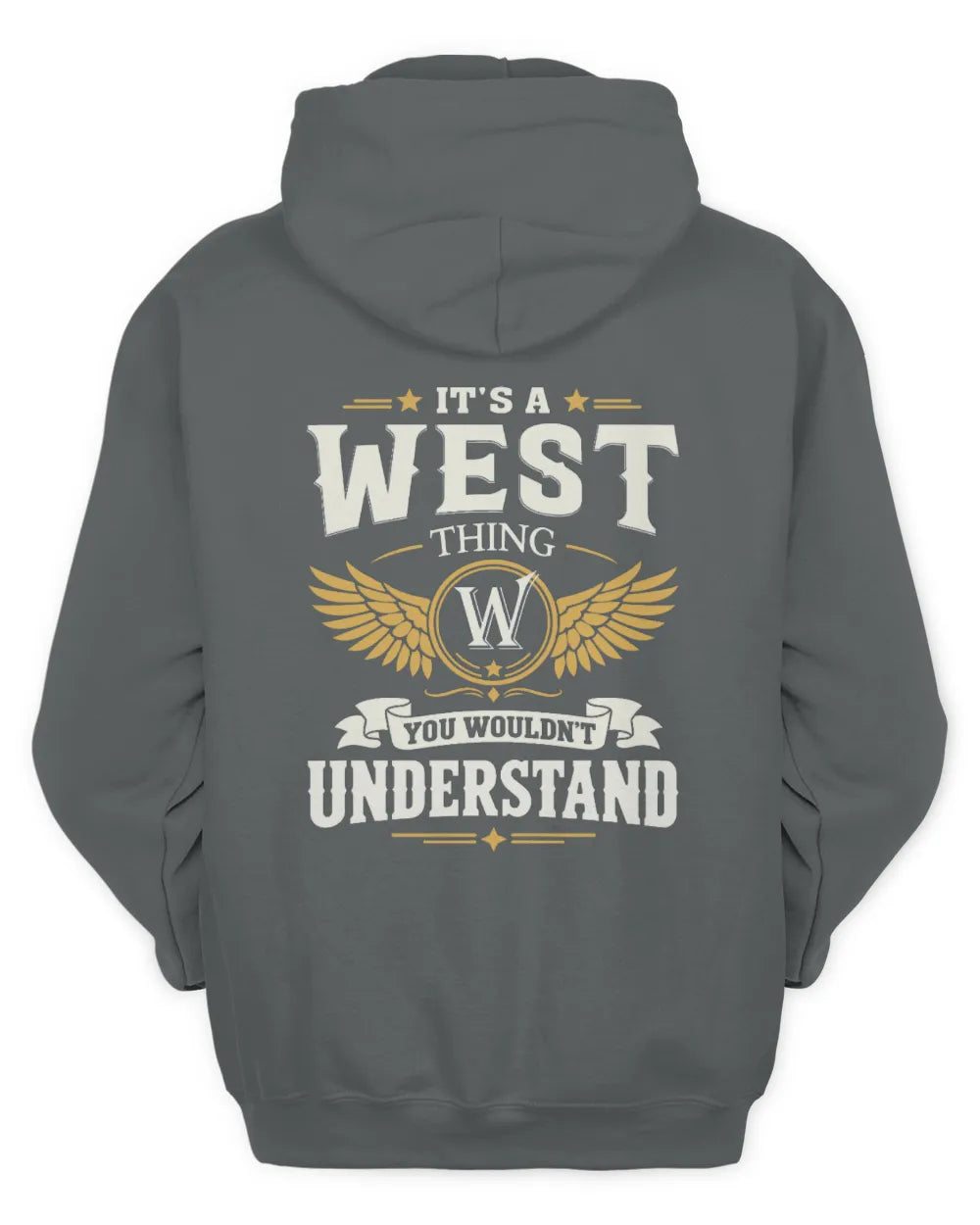 WEST KT06-M008 It’s a [NAME] Thing – You Wouldn’t Understand | Personalized Vintage T-Shirt - Unisex Hoodie - Charcoal