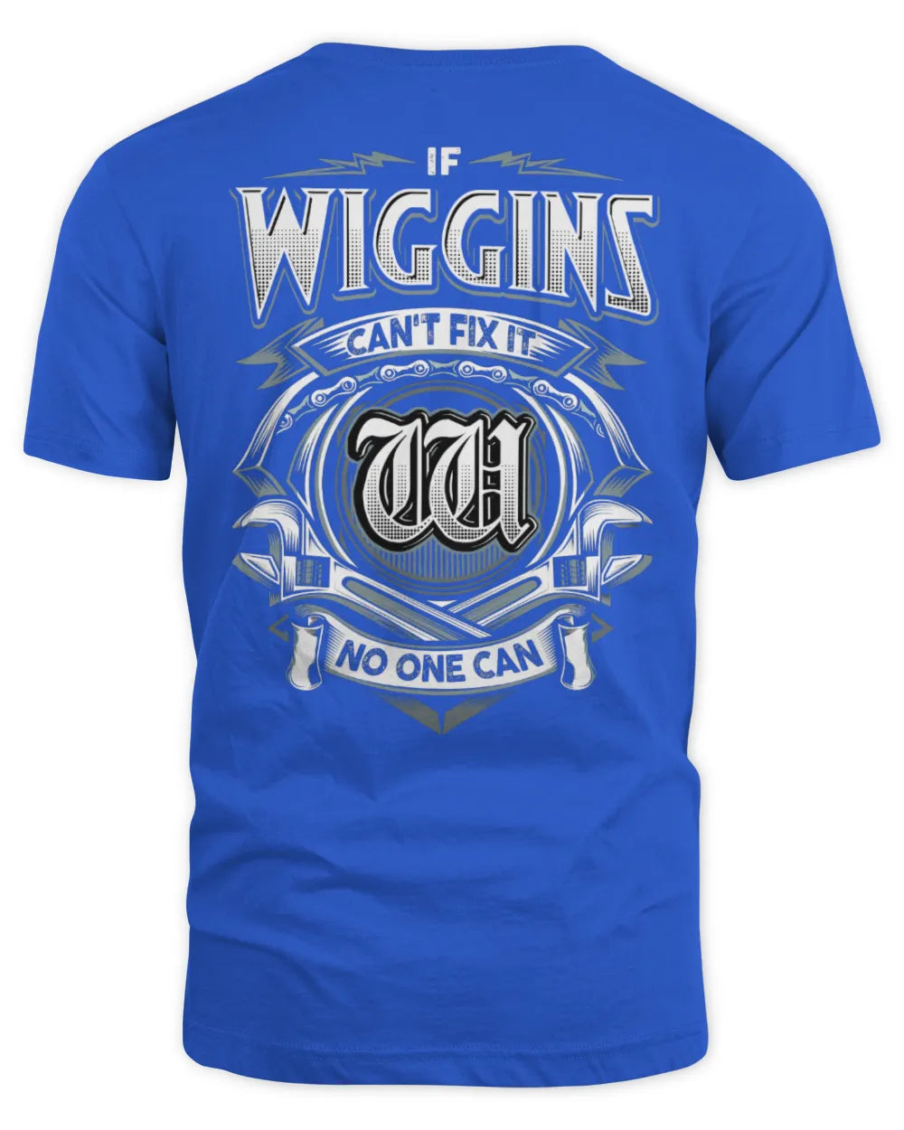 WIGGINS AP81-K4-626 - Personalized Ahmed Quote Apparel “If Ahmed Can't Fix It, No One Can” - Unisex Standard T-Shirt - Royal