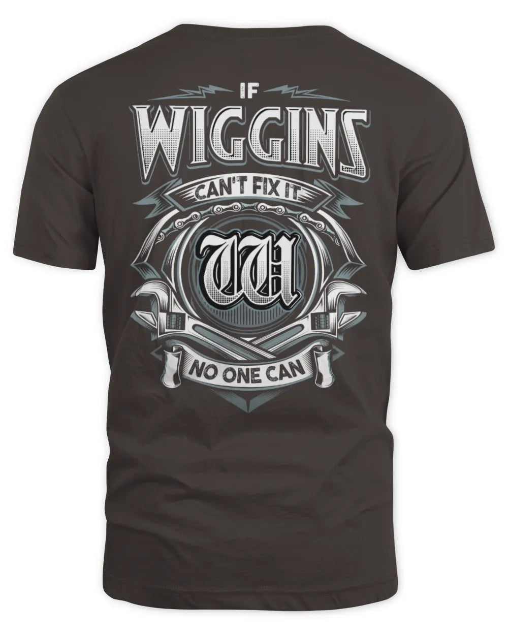 WIGGINS AP81-K4-626 - Personalized Ahmed Quote Apparel “If Ahmed Can't Fix It, No One Can” - Unisex Standard T-Shirt - Dark Chocolate