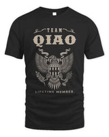 QIAO TP06-K82 – Personalized Classic Style Apparel “Team NAME Lifetime Member” - Unisex Standard T-Shirt - Black