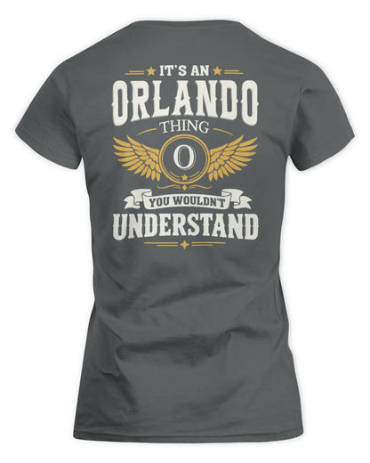 ORLANDO KT06-M008 It’s a [NAME] Thing – You Wouldn’t Understand | Personalized Vintage T-Shirt - Women's Standard T-Shirt - Charcoal