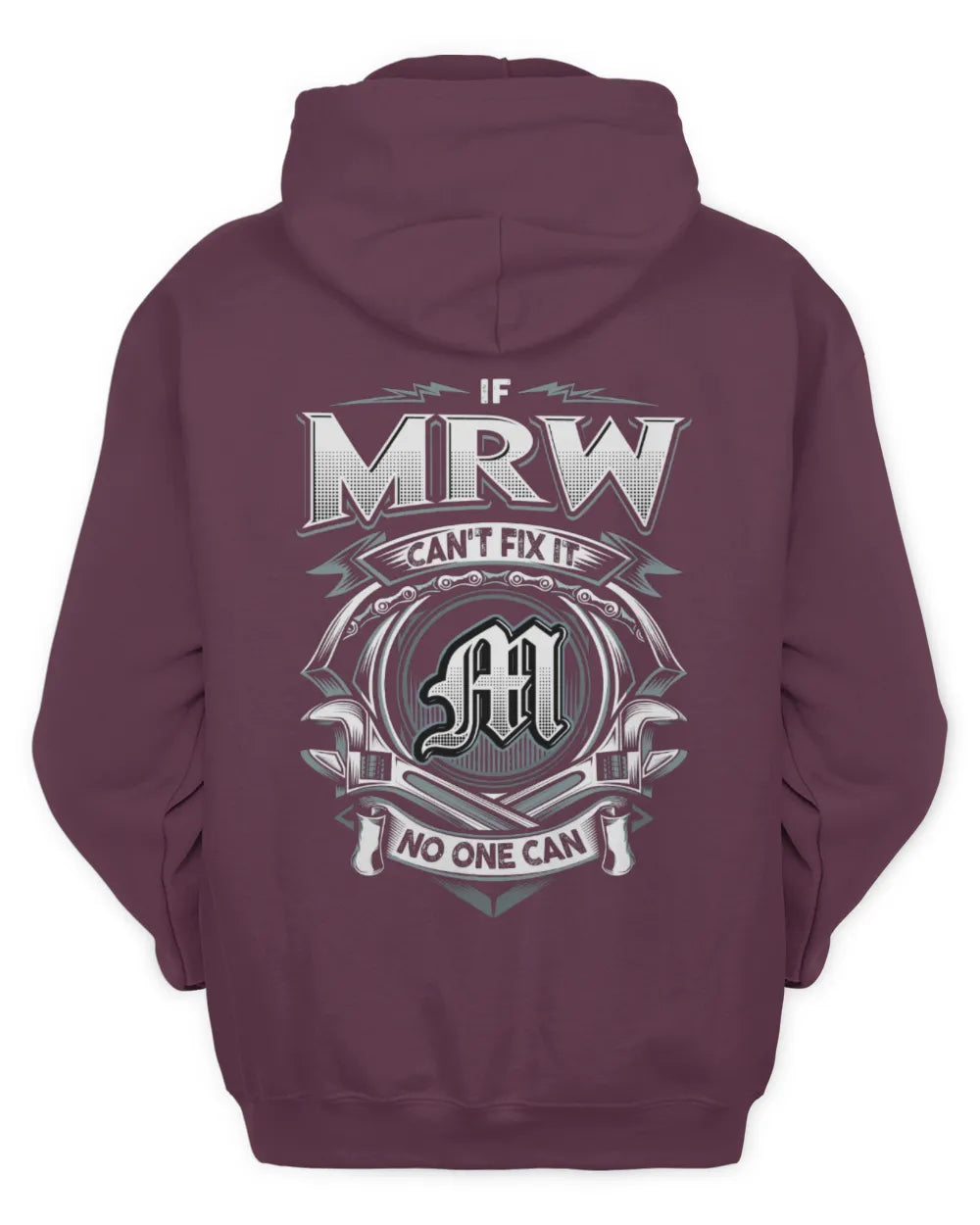 MRW AP81-K4-626 - Personalized Ahmed Quote Apparel “If Ahmed Can't Fix It, No One Can” - Unisex Hoodie - Maroon