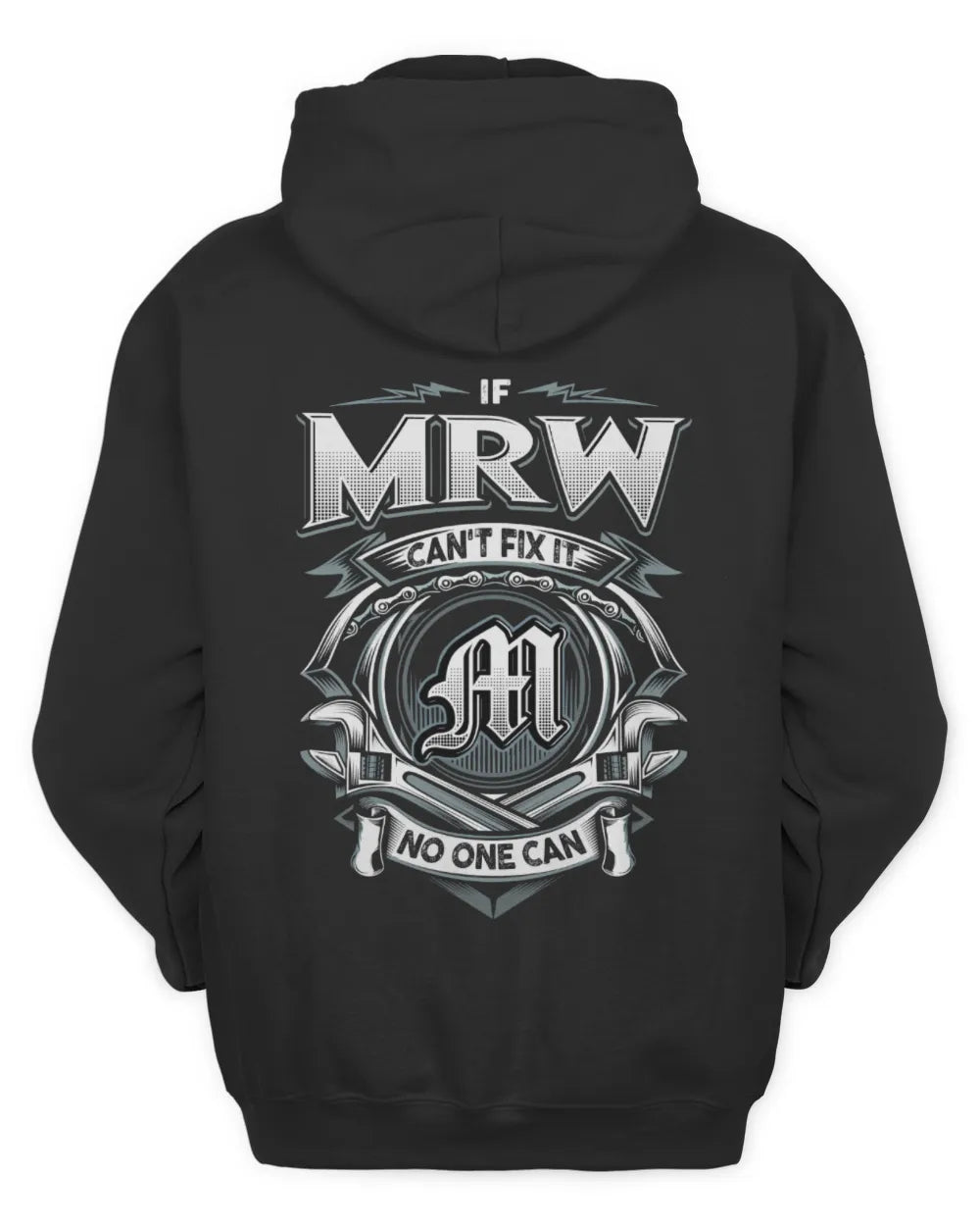 MRW AP81-K4-626 - Personalized Ahmed Quote Apparel “If Ahmed Can't Fix It, No One Can” - Unisex Hoodie - Black