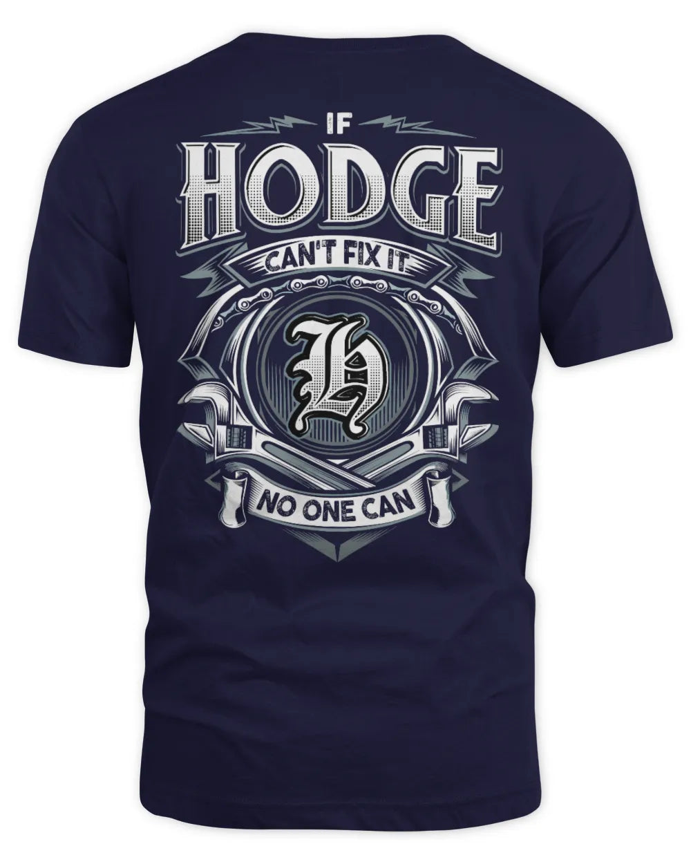 HODGE AP81-K4-626 - Personalized Ahmed Quote Apparel “If Ahmed Can't Fix It, No One Can” - Unisex Standard T-Shirt - Navy