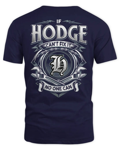 HODGE AP81-K4-626 - Personalized Ahmed Quote Apparel “If Ahmed Can't Fix It, No One Can” - Unisex Standard T-Shirt - Navy