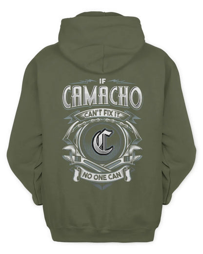 CAMACHO AP81-K4-626 - Personalized Ahmed Quote Apparel “If Ahmed Can't Fix It, No One Can” - Unisex Hoodie - Military Green