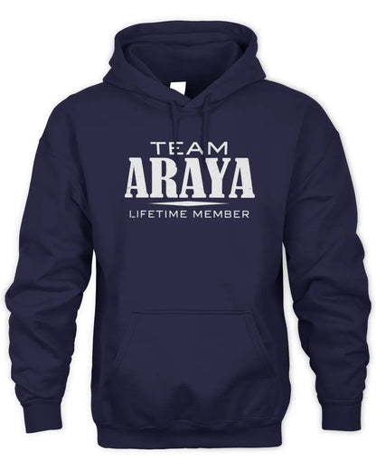 ARAYA BL62-K4-128 - Personalized “Team NAME Lifetime Member” - Unisex Hoodie - Navy