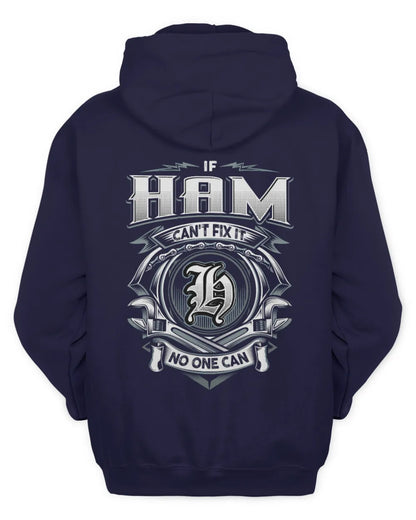 HAM AP81-K4-626 - Personalized Ahmed Quote Apparel “If Ahmed Can't Fix It, No One Can” - Unisex Hoodie - Navy