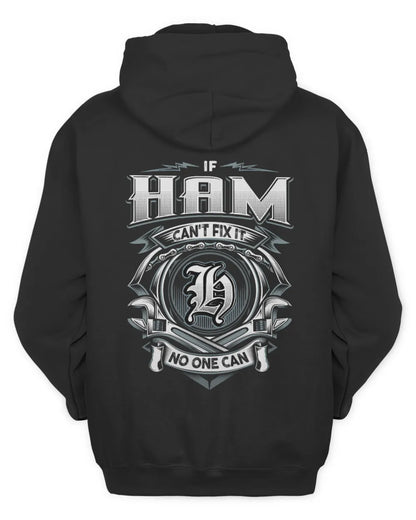 HAM AP81-K4-626 - Personalized Ahmed Quote Apparel “If Ahmed Can't Fix It, No One Can” - Unisex Hoodie - Black