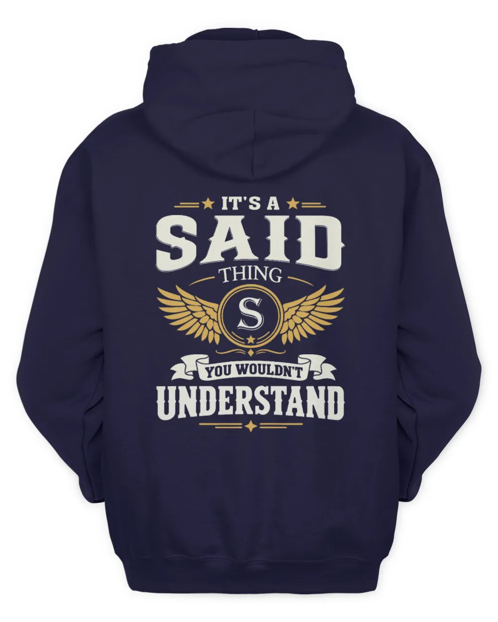 SAID KT06-M008 It’s a [NAME] Thing – You Wouldn’t Understand | Personalized Vintage T-Shirt - Unisex Hoodie - Navy