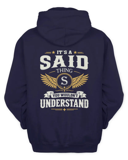 SAID KT06-M008 It’s a [NAME] Thing – You Wouldn’t Understand | Personalized Vintage T-Shirt - Unisex Hoodie - Navy