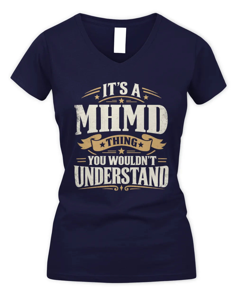 MHMD P08 TH51 - Personalized “It’s a/an [NAME] Thing – You Wouldn’t Understand” Shirt - Women's V-Neck T-Shirt - Navy