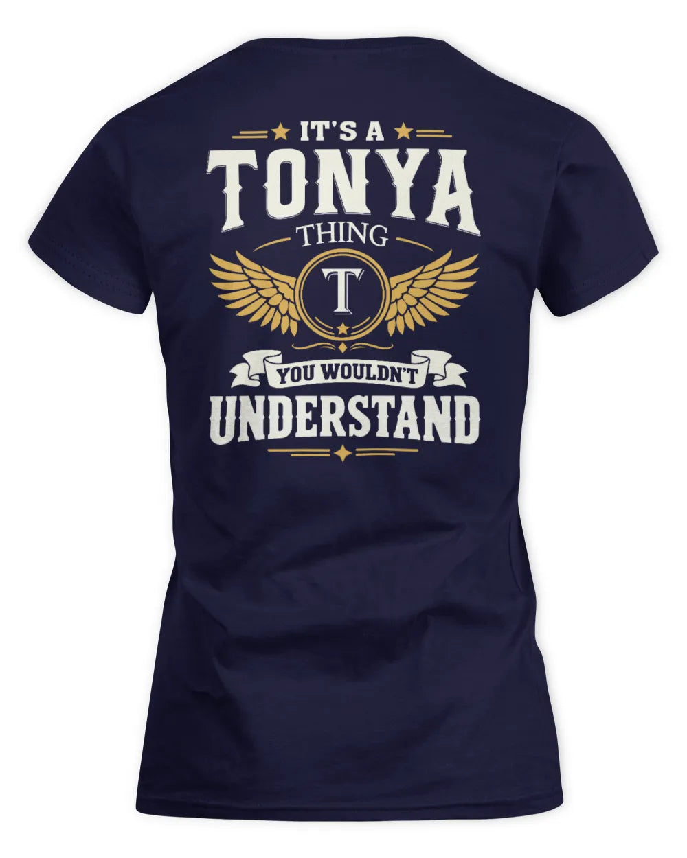 TONYA KT06-M008 It’s a [NAME] Thing – You Wouldn’t Understand | Personalized Vintage T-Shirt - Women's Standard T-Shirt - Navy