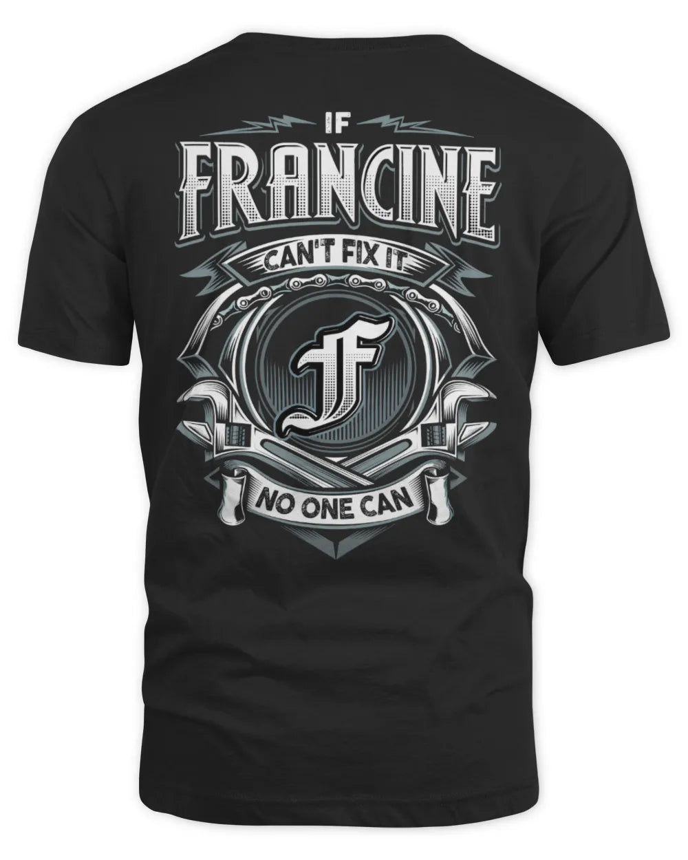 FRANCINE AP81-K4-626 - Personalized Ahmed Quote Apparel “If Ahmed Can't Fix It, No One Can” - Unisex Standard T-Shirt - Black