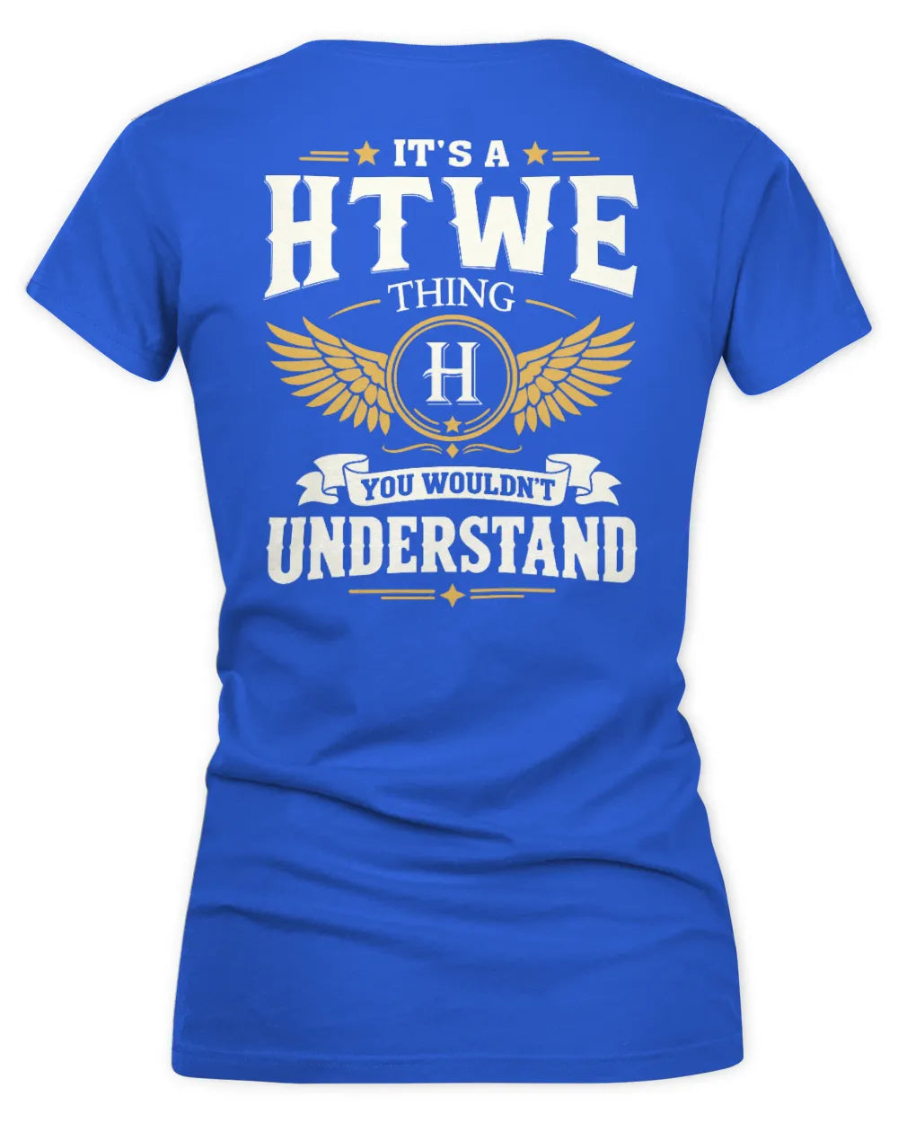 HTWE KT06-M008 It’s a [NAME] Thing – You Wouldn’t Understand | Personalized Vintage T-Shirt - Women's V-Neck T-Shirt - Royal