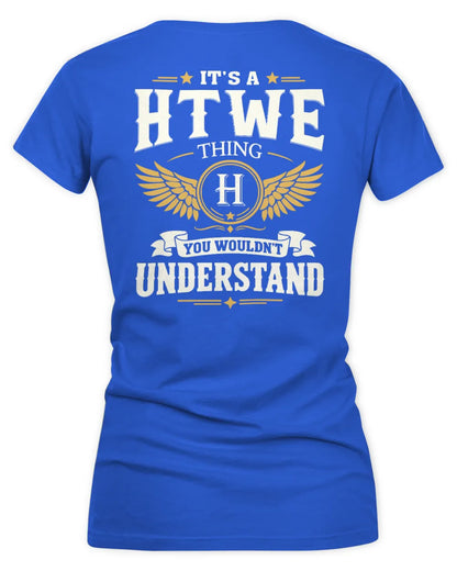HTWE KT06-M008 It’s a [NAME] Thing – You Wouldn’t Understand | Personalized Vintage T-Shirt - Women's V-Neck T-Shirt - Royal