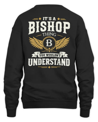 BISHOP KT06-M008 It’s a [NAME] Thing – You Wouldn’t Understand | Personalized Vintage T-Shirt - Unisex Sweatshirt - Black