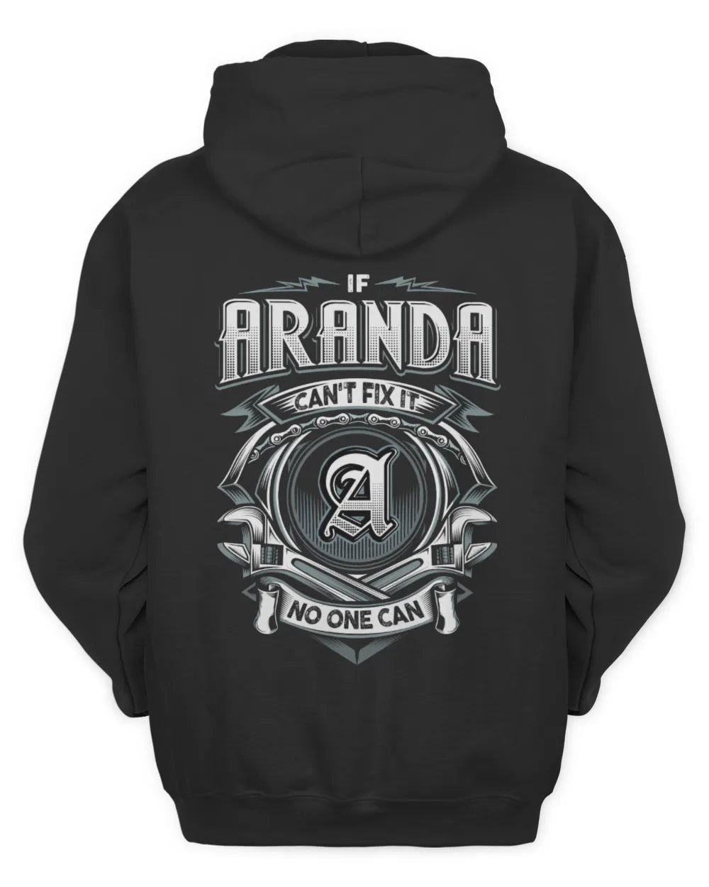 ARANDA AP81-K4-626 - Personalized Ahmed Quote Apparel “If Ahmed Can't Fix It, No One Can” - Unisex Hoodie - Black