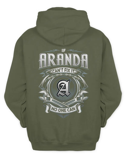 ARANDA AP81-K4-626 - Personalized Ahmed Quote Apparel “If Ahmed Can't Fix It, No One Can” - Unisex Hoodie - Military Green