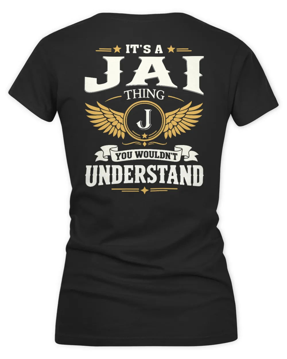 JAI KT06-M008 It’s a [NAME] Thing – You Wouldn’t Understand | Personalized Vintage T-Shirt - Women's V-Neck T-Shirt - Black