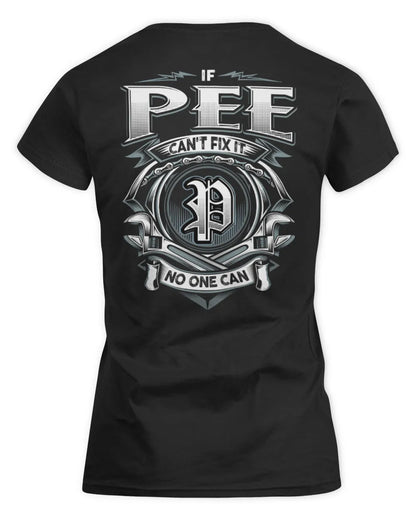PEE AP81-K4-626 - Personalized Ahmed Quote Apparel “If Ahmed Can't Fix It, No One Can” - Women's Standard T-Shirt - Black