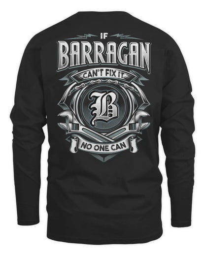 BARRAGAN AP81-K4-626 - Personalized Ahmed Quote Apparel “If Ahmed Can't Fix It, No One Can” - Men's Long Sleeved T-Shirt - Black