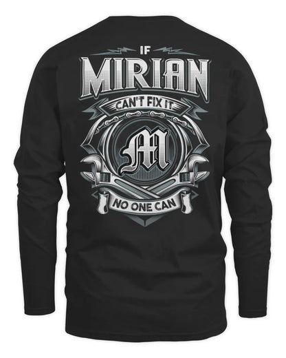 MIRIAN AP81-K4-626 - Personalized Ahmed Quote Apparel “If Ahmed Can't Fix It, No One Can” - Men's Long Sleeved T-Shirt - Black