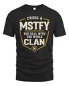 MSTFY NT1-K008 Cross A/An NAME, You Deal With the Whole Clan | Personalized Vintage T-Shirt