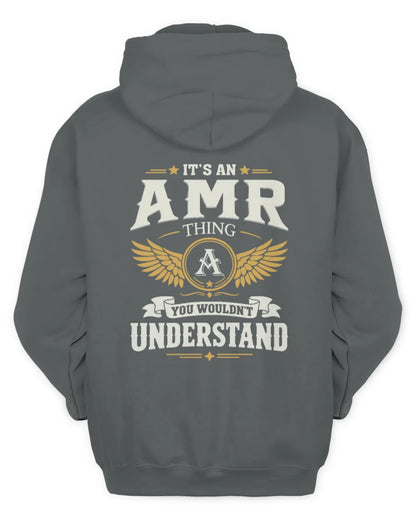 AMR KT06-M008 It’s a [NAME] Thing – You Wouldn’t Understand | Personalized Vintage T-Shirt - Unisex Hoodie - Charcoal