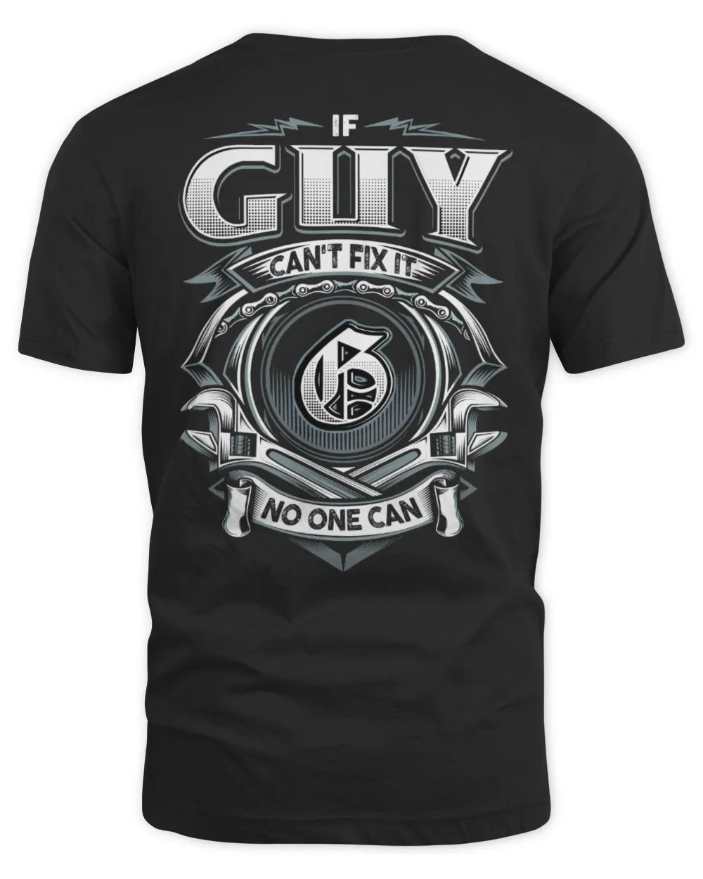 GUY AP81-K4-626 - Personalized Ahmed Quote Apparel “If Ahmed Can't Fix It, No One Can” - Unisex Standard T-Shirt - Black