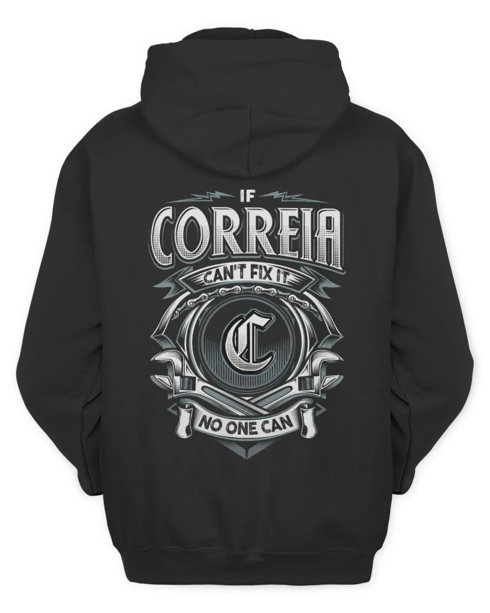CORREIA AP81-K4-626 - Personalized Ahmed Quote Apparel “If Ahmed Can't Fix It, No One Can” - Unisex Hoodie - Black