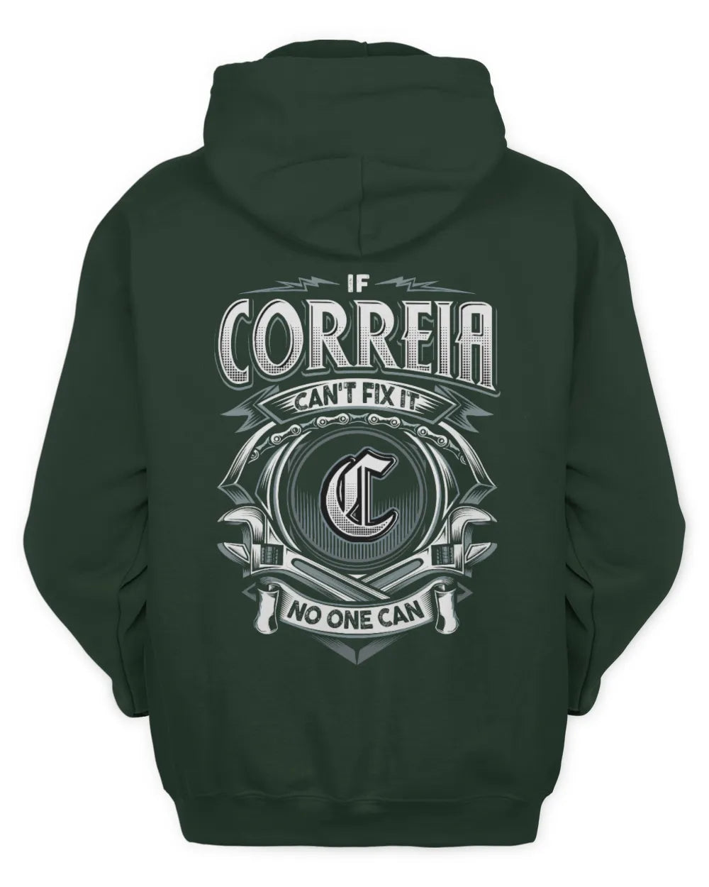 CORREIA AP81-K4-626 - Personalized Ahmed Quote Apparel “If Ahmed Can't Fix It, No One Can” - Unisex Hoodie - Forest Green