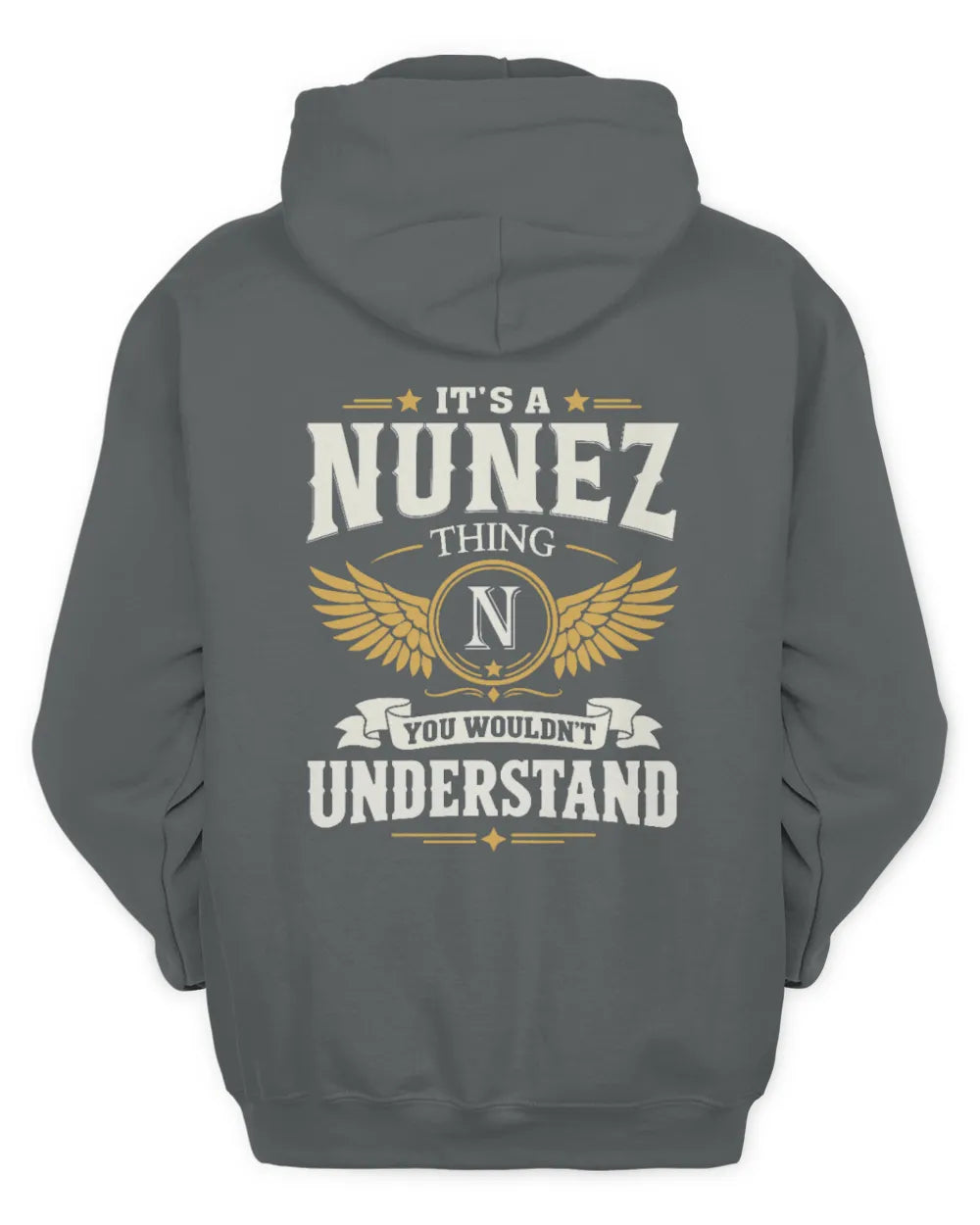 NUNEZ KT06-M008 It’s a [NAME] Thing – You Wouldn’t Understand | Personalized Vintage T-Shirt - Unisex Hoodie - Charcoal