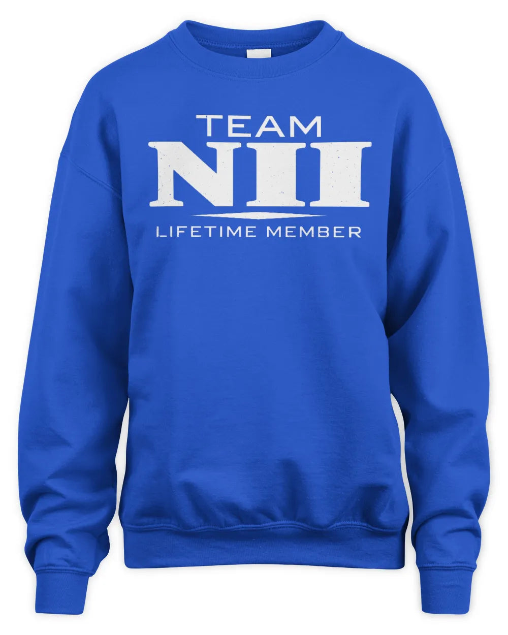 NII BL62-K4-128 - Personalized “Team NAME Lifetime Member” - Unisex Sweatshirt - Royal