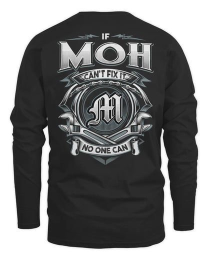 MOH AP81-K4-626 - Personalized Ahmed Quote Apparel “If Ahmed Can't Fix It, No One Can” - Men's Long Sleeved T-Shirt - Black