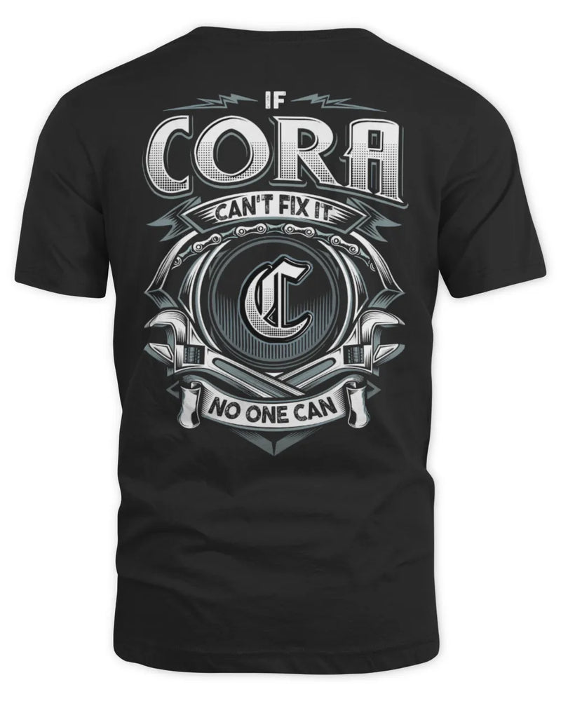 CORA AP81-K4-626 - Personalized Ahmed Quote Apparel “If Ahmed Can't Fix It, No One Can” - Unisex Standard T-Shirt - Black