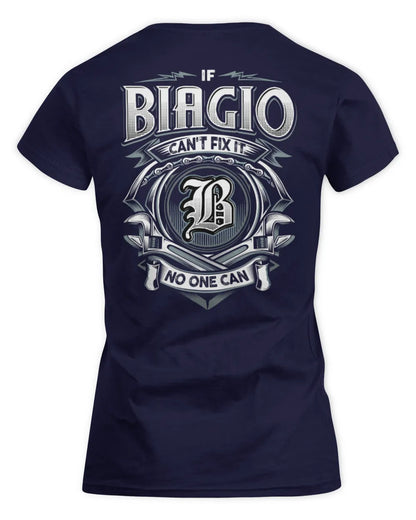 BIAGIO AP81-K4-626 - Personalized Ahmed Quote Apparel “If Ahmed Can't Fix It, No One Can” - Women's Standard T-Shirt - Navy