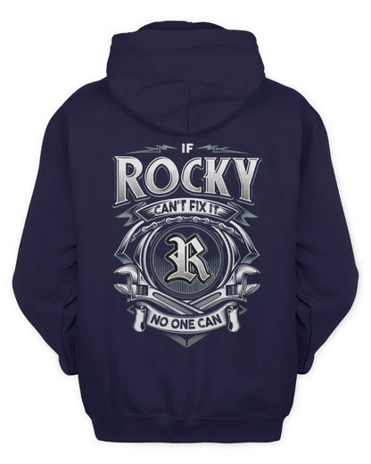 ROCKY AP81-K4-626 - Personalized Ahmed Quote Apparel “If Ahmed Can't Fix It, No One Can” - Unisex Hoodie - Navy