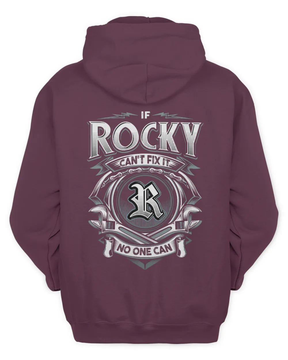 ROCKY AP81-K4-626 - Personalized Ahmed Quote Apparel “If Ahmed Can't Fix It, No One Can” - Unisex Hoodie - Maroon